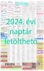 2024. évi naptár nyomtatható formátumban letölthető